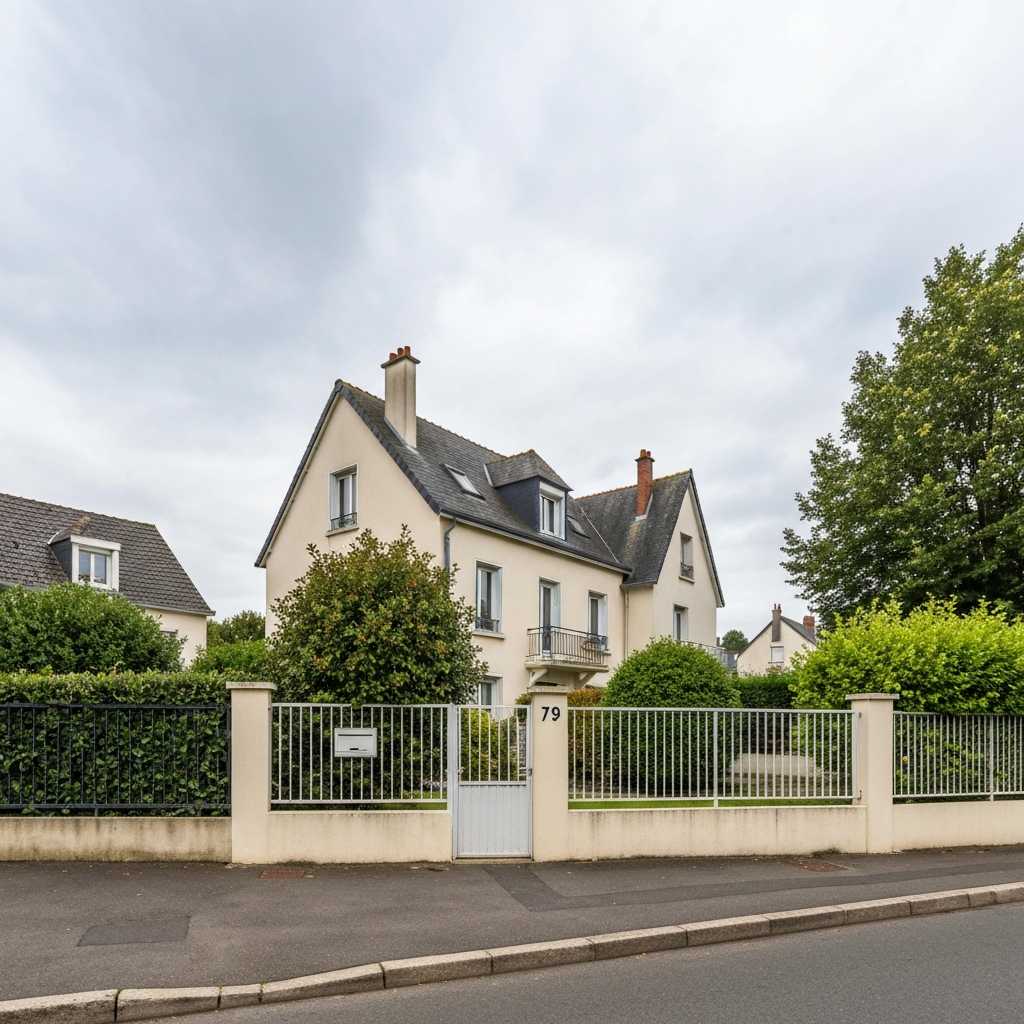 Vue aérienne d'une maison à Taissy 51500 pour estimation immobilière