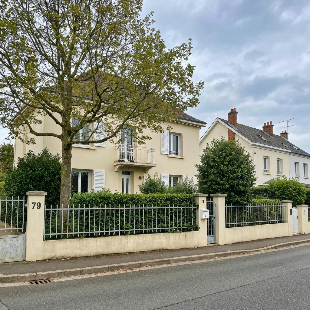 Vue aérienne de Cormontreuil avec texte 'Estimation Gratuite 51500'