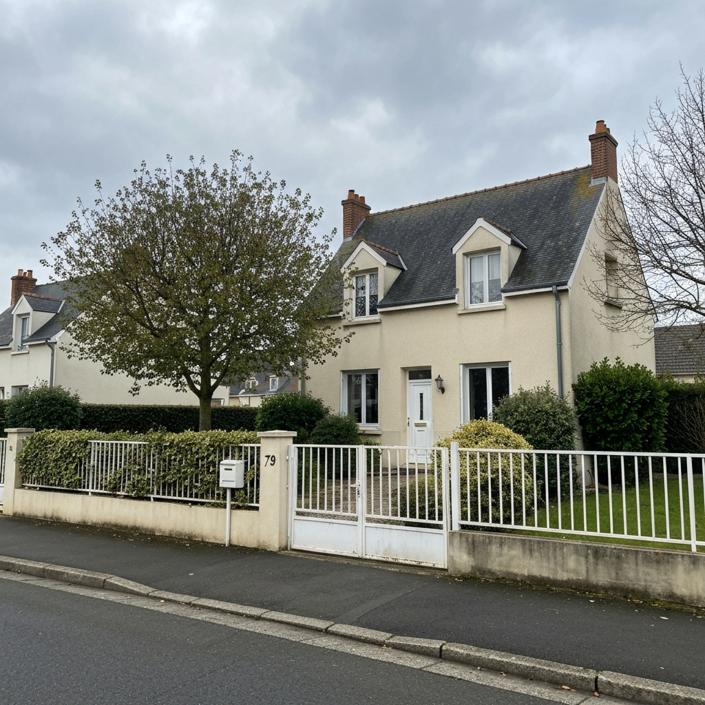 Calculatrice et maison miniature représentant l'estimation en ligne d'un bien immobilier à Sillery