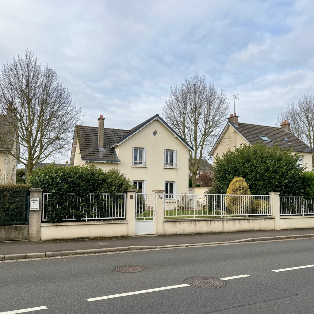 Capture d'écran du simulateur d'estimation pour la région de Taissy 51500